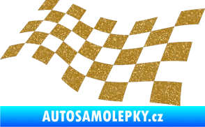 Samolepka Šachovnice 014 Ultra Metalic zlatá