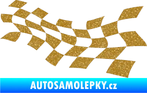 Samolepka Šachovnice 018 Ultra Metalic zlatá