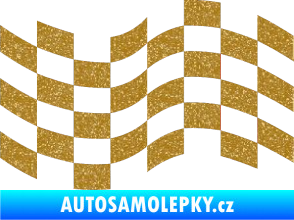 Samolepka Šachovnice 022 Ultra Metalic zlatá