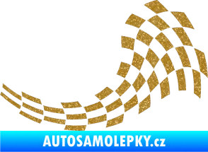 Samolepka Šachovnice 028 Ultra Metalic zlatá