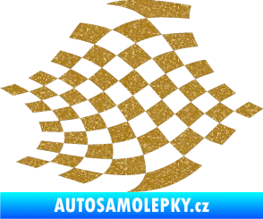 Samolepka Šachovnice 031 Ultra Metalic zlatá