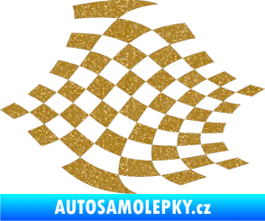 Samolepka Šachovnice 032 Ultra Metalic zlatá