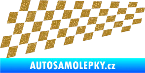 Samolepka Šachovnice 034 Ultra Metalic zlatá