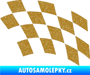 Samolepka Šachovnice 038 Ultra Metalic zlatá