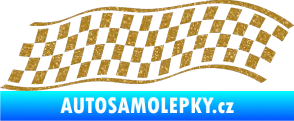 Samolepka Šachovnice 056 Ultra Metalic zlatá