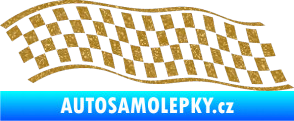 Samolepka Šachovnice 057 Ultra Metalic zlatá