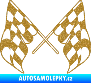 Samolepka Šachovnice 070 Ultra Metalic zlatá