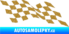 Samolepka Šachovnice 076 Ultra Metalic zlatá