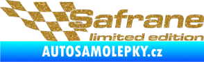 Samolepka Safrane limited edition levá Ultra Metalic zlatá