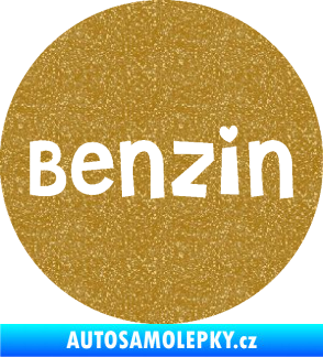 Samolepka Samolepka na víčko od nádrže 008 benzín Ultra Metalic zlatá
