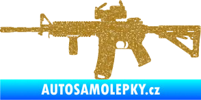 Samolepka Samopal 003 levá Ultra Metalic zlatá