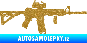 Samolepka Samopal 003 pravá Ultra Metalic zlatá