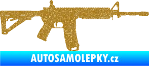 Samolepka Samopal 004 pravá Ultra Metalic zlatá