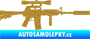 Samolepka Samopal 006 pravá Ultra Metalic zlatá