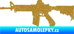 Samolepka Samopal 009 levá Ultra Metalic zlatá