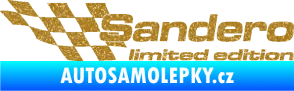 Samolepka Sandero limited edition levá Ultra Metalic zlatá