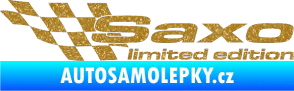 Samolepka Saxo limited edition levá Ultra Metalic zlatá