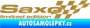 Samolepka Saxo limited edition pravá Ultra Metalic zlatá