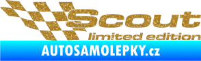 Samolepka Scout limited edition levá Ultra Metalic zlatá