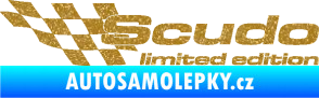 Samolepka Scudo limited edition levá Ultra Metalic zlatá