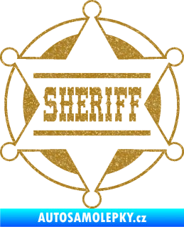 Samolepka Sheriff 004 Ultra Metalic zlatá