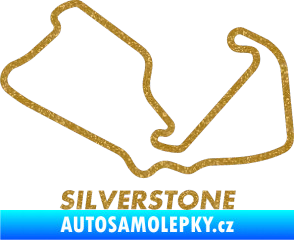 Samolepka Okruh Silverstone 2 Ultra Metalic zlatá