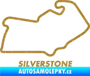 Samolepka Okruh Silverstone Ultra Metalic zlatá