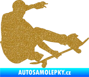 Samolepka Skateboard 009 pravá Ultra Metalic zlatá
