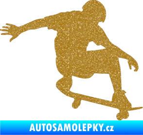 Samolepka Skateboard 012 pravá Ultra Metalic zlatá