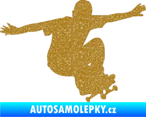Samolepka Skateboard 014 pravá Ultra Metalic zlatá