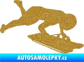 Samolepka Skeleton 002 pravá Ultra Metalic zlatá