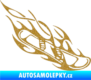 Samolepka Snowboard 015 pravá Ultra Metalic zlatá