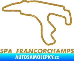 Samolepka Okruh Spa Francorchamps Ultra Metalic zlatá