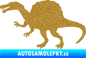Samolepka Spinosaurus 001 levá Ultra Metalic zlatá