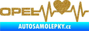 Samolepka Srdeční tep 028 levá Opel Ultra Metalic zlatá