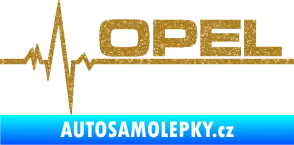 Samolepka Srdeční tep 036 pravá Opel Ultra Metalic zlatá