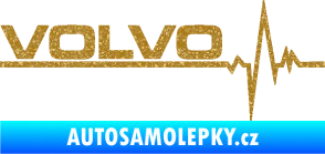 Samolepka Srdeční tep 037 levá Volvo Ultra Metalic zlatá