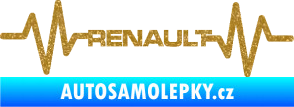 Samolepka Srdeční tep 042 Renault Ultra Metalic zlatá