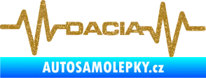 Samolepka Srdeční tep 044 levá Dacia Ultra Metalic zlatá