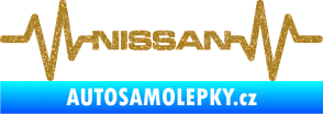 Samolepka Srdeční tep 051 Nissan Ultra Metalic zlatá
