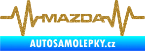 Samolepka Srdeční tep 059 Mazda Ultra Metalic zlatá