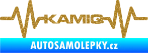 Samolepka Srdeční tep 067 Kamiq Ultra Metalic zlatá