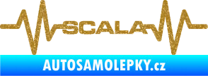 Samolepka Srdeční tep 075 Scala Ultra Metalic zlatá
