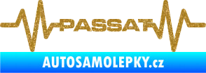 Samolepka Srdeční tep 076 Volkswagen Passat Ultra Metalic zlatá