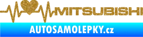 Samolepka Srdeční tep 082 pravá Mitsubishi Ultra Metalic zlatá