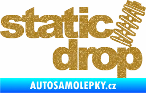 Samolepka Static drop 001 JDM styl Ultra Metalic zlatá