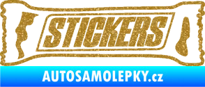 Samolepka Stickers nápis Ultra Metalic zlatá