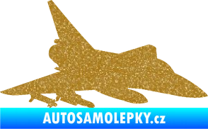 Samolepka Stíhací letoun 005 pravá Ultra Metalic zlatá