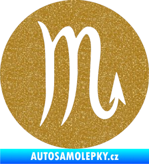 Samolepka Štír 001 - horoskop Ultra Metalic zlatá