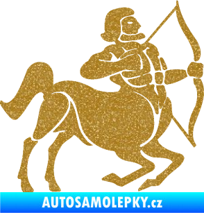 Samolepka Střelec 004 pravá Ultra Metalic zlatá